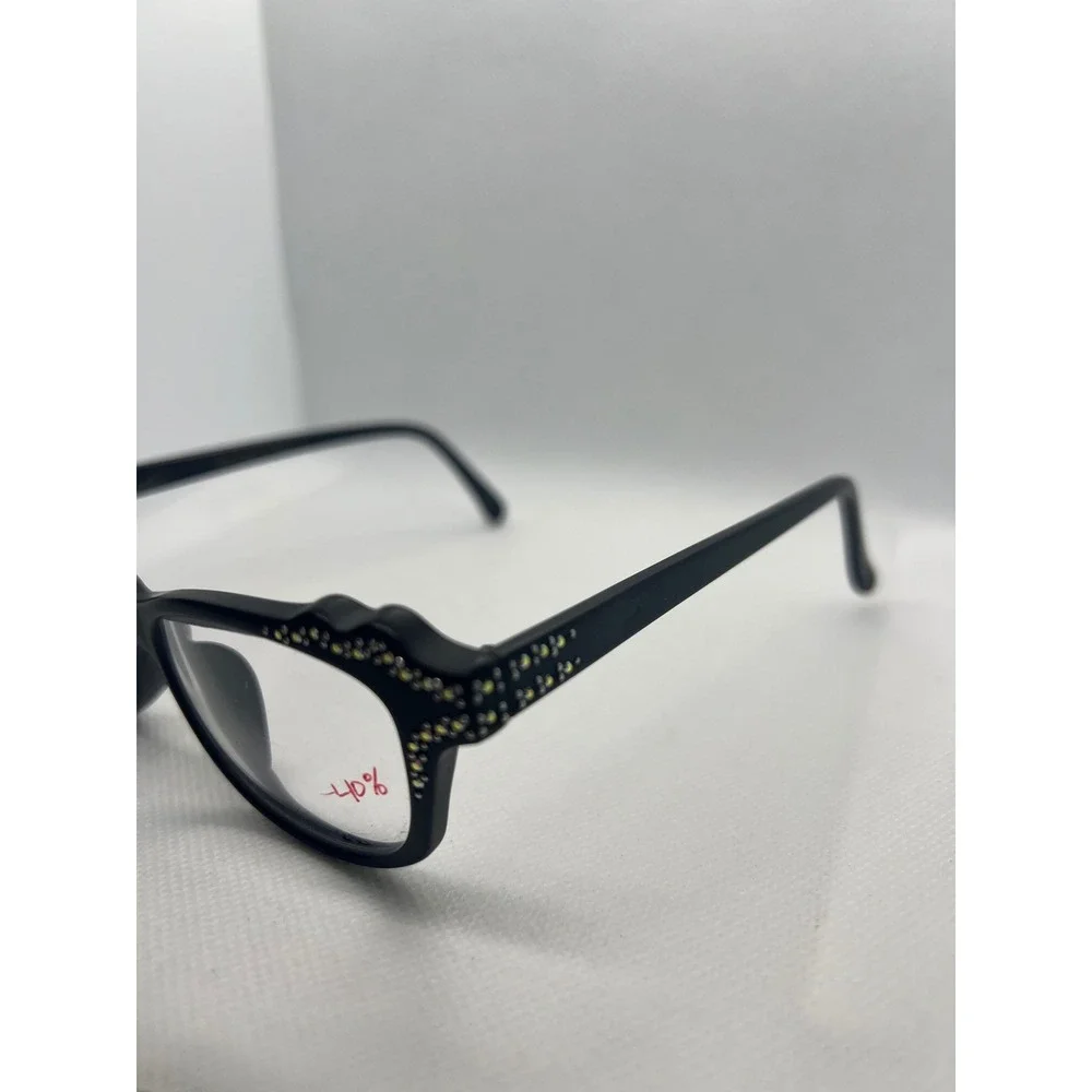 Davette‎ Rhinestone Cat Eye Glasses Frames Hand Made in France MIA